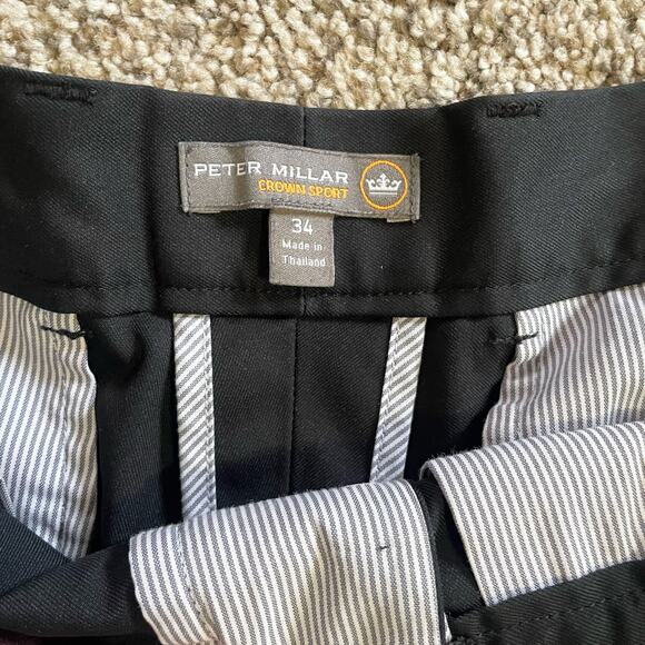 Peter Millar Black Men's Golf Shorts Size 34 - Picture 6 of 7